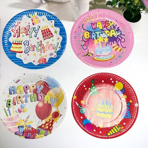 BIRTHDAY PAPER PLATE TEN PIECES ONE BAG